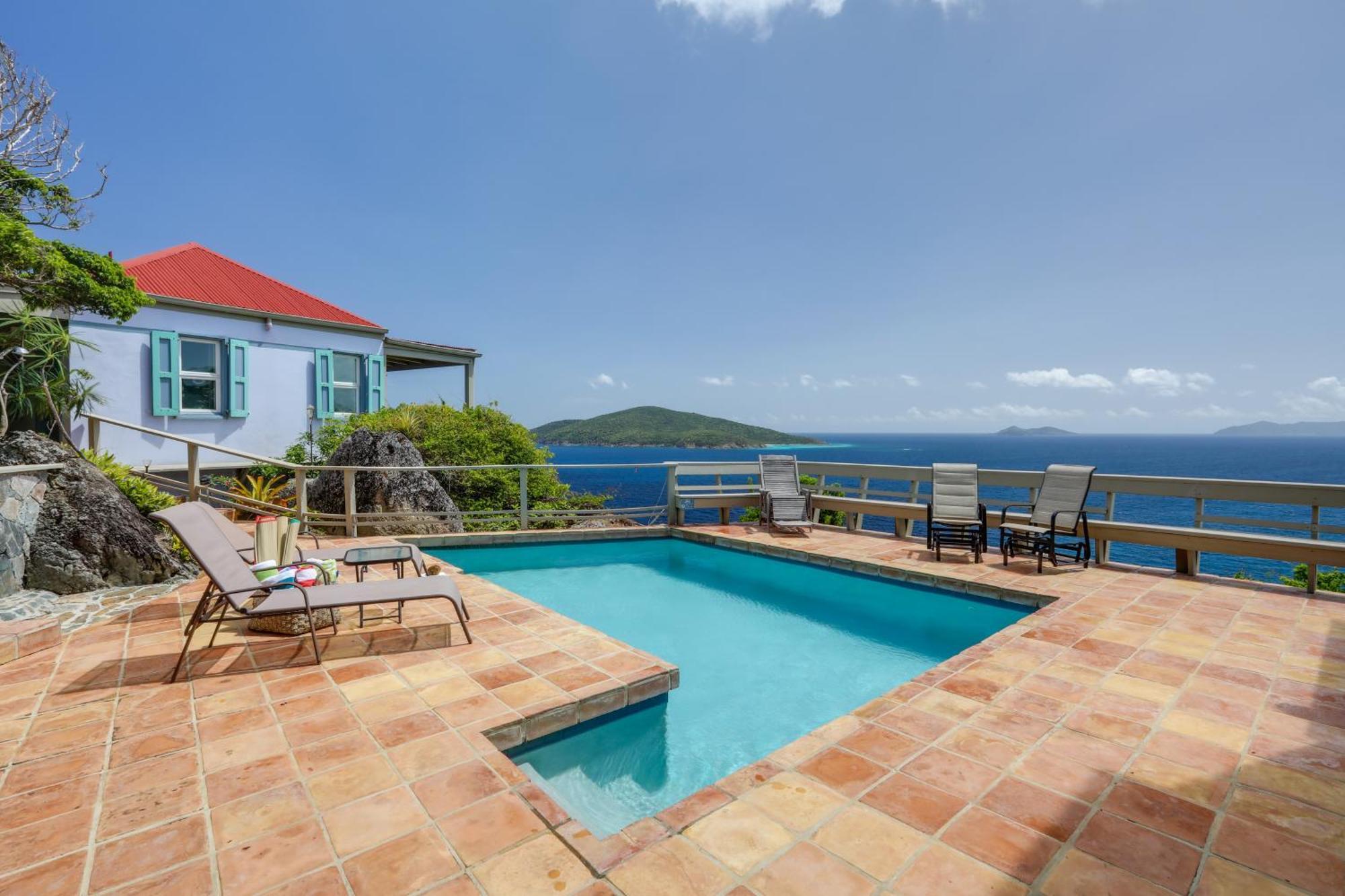 St Thomas Cliffside Villa With Pool And Hot Tub! Lovenlund Exterior photo