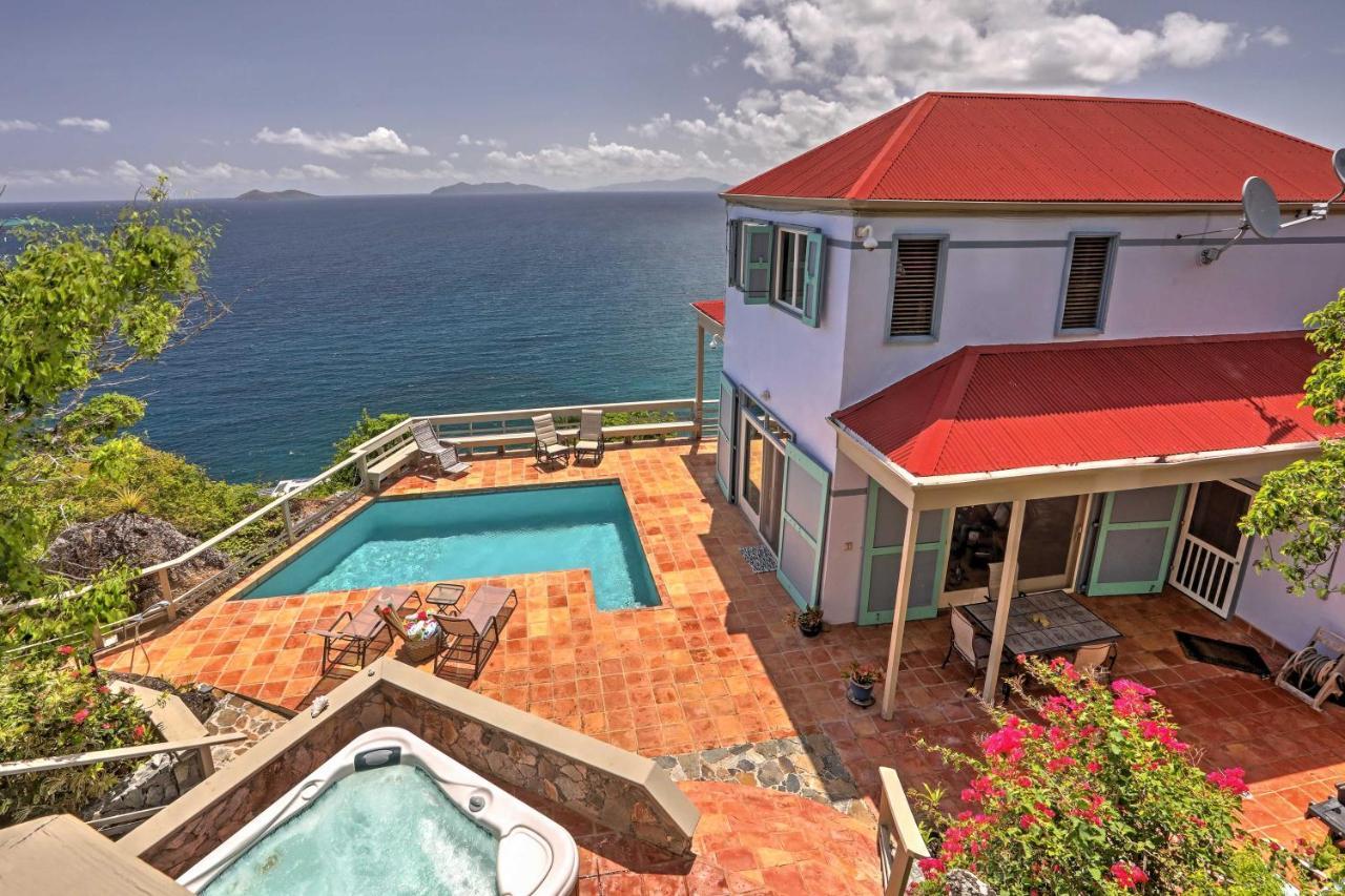St Thomas Cliffside Villa With Pool And Hot Tub! Lovenlund Exterior photo