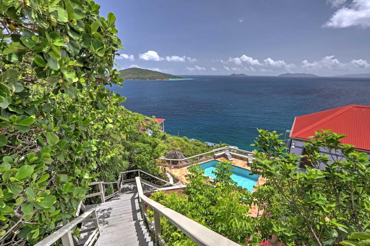 St Thomas Cliffside Villa With Pool And Hot Tub! Lovenlund Exterior photo